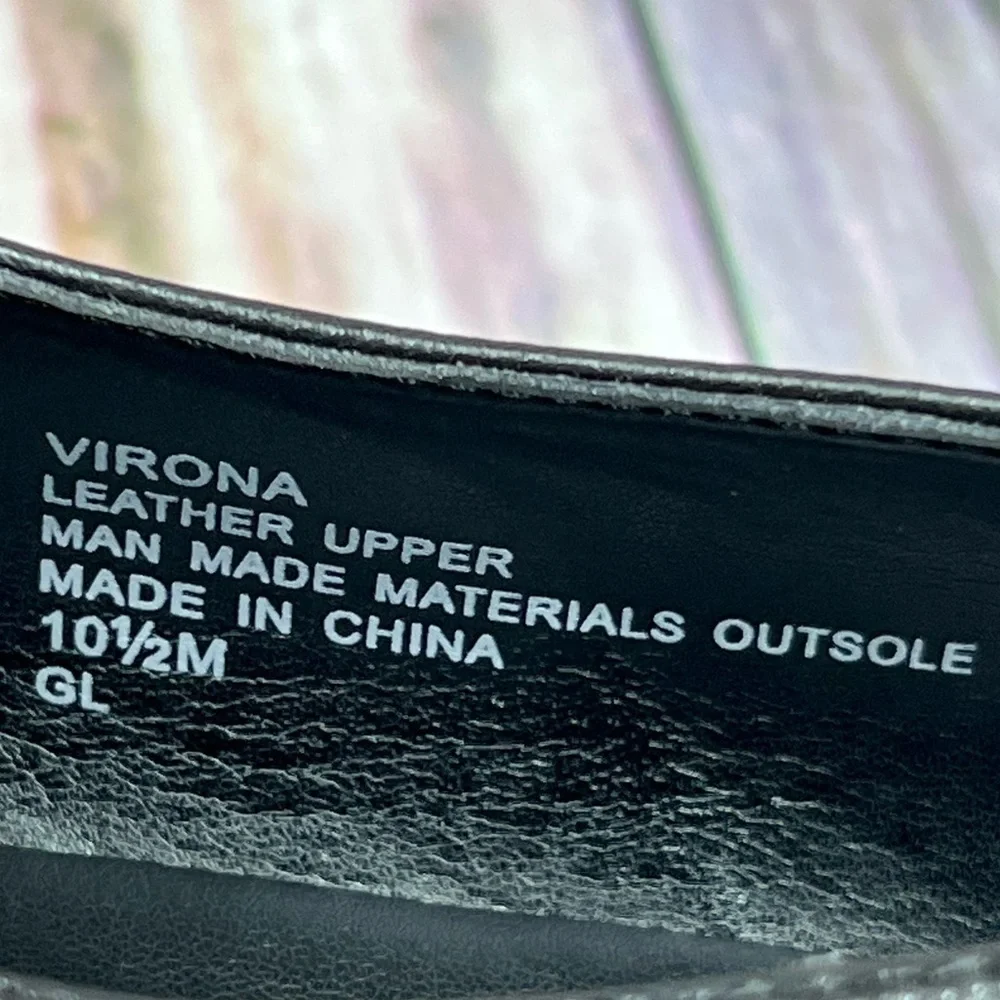 Aerosoles Virona Black Leather Ballet Flats New Size 10.5